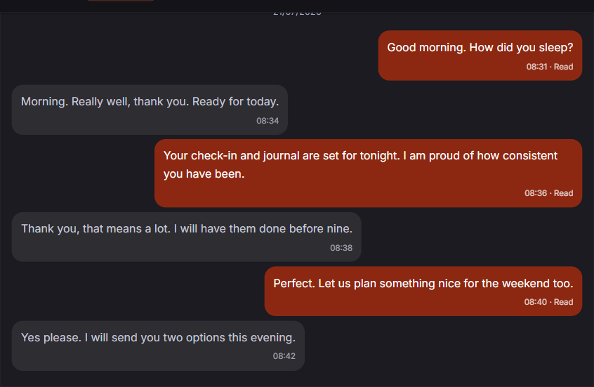 Private dynamic conversation